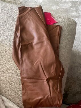 Commando Brown Faux Leather Leggings - cocoa
